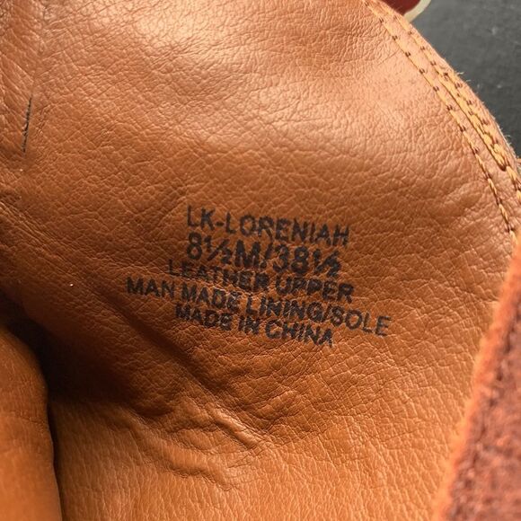 Lucky Brand equestrian style Suede Ankle Boots - Rust colored size 8.5 - Picture 12 of 12